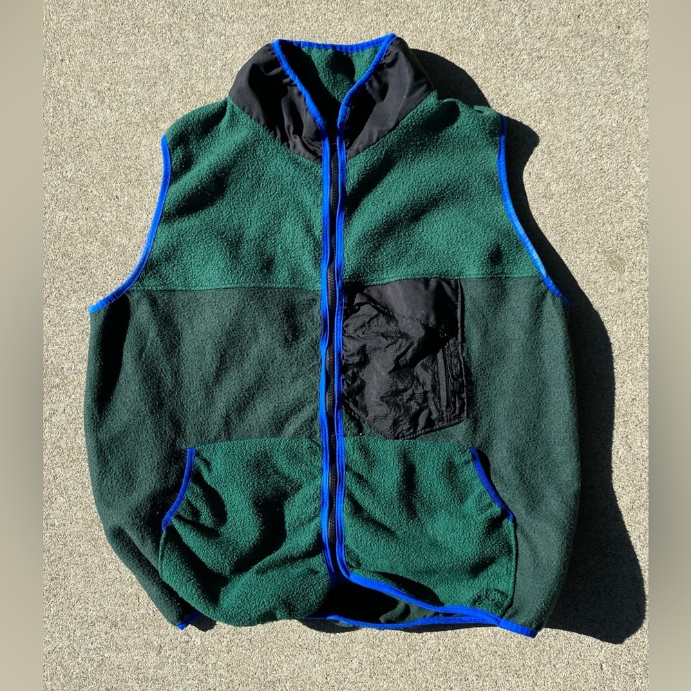 Green utility vest by Glass Onion